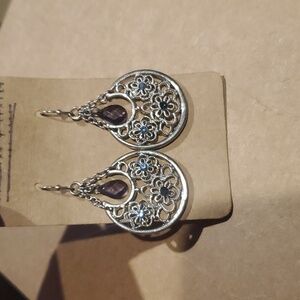 Round Flower Earrings